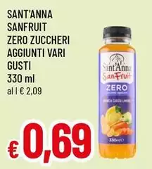 Sant'anna - Sanfruit Zero Zuccheri Aggiunti 