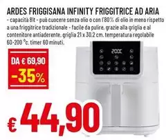 Ardes - Friggisana Infinity Friggitrice Ad Aria Ardes - Friggisana Infinity Friggitrice Ad Aria
