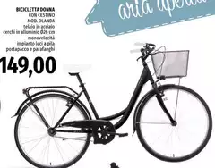 Bicicletta Donna Con Cestino Mod.Olanda 
