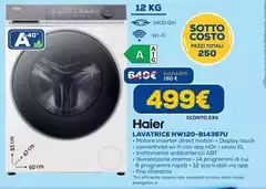 Haier - Lavatrice HW120-B14367U Haier - Lavatrice HW120-B14367U