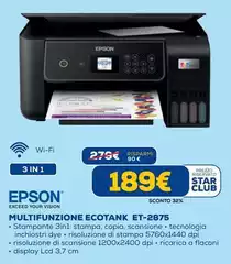 Epson - Multifunzione Ecotank ET-2875