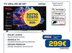 TCL - Tv Ultra Hd 4k 55" 55P69K
