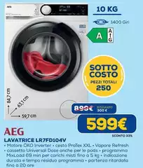 Aeg - Lavatrice LR7FD104V Aeg - Lavatrice LR7FD104V