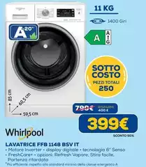 Whirlpool - Lavatrice FFB 1148 BSV IT Whirlpool - Lavatrice FFB 1148 BSV IT