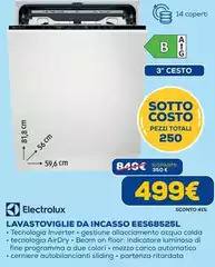 Electrolux - Lavastoviglie Da Incasso EES68525L Electrolux - Lavastoviglie Da Incasso EES68525L