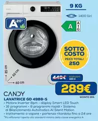 Candy - Lavatrice GD 49B8-S Candy - Lavatrice GD 49B8-S