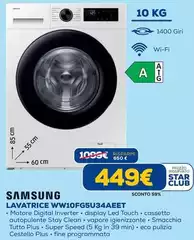 Samsung - Lavatrice WW10FG5U34AEET Samsung - Lavatrice WW10FG5U34AEET