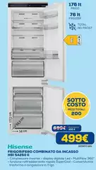 Hisense - Frigorifero Combinato Da Incasso HBI 54250 E