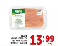 Fileni - Veline Sottili Di Petto Di Pollo/ Bianco/ Giallo