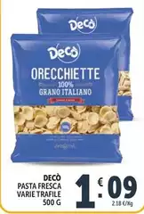 Gusto decò - Pasta Fresca Varie Trafile Gusto decò - Pasta Fresca Varie Trafile