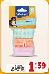 Vitakraft - 60 Sacchetti Raccogli Feci