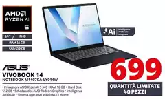 Asus - Vivobook 14 Notebook M1407KA-LY014W Asus - Vivobook 14 Notebook M1407KA-LY014W