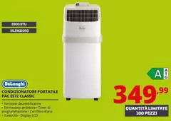 De Longhi - Condizionatore Portatile PAC ES72 Classic