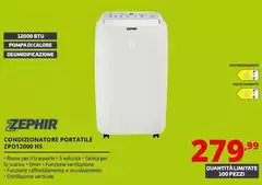 Zephir - Condizionatore Portatile ZPO12000 HS