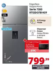 Samsung - Frigorifero Doppia Porta Serie 7300 RT53DG7B14S9