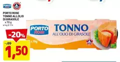 Porto rose - Tonno All'Olio Di Girasole Porto rose - Tonno All'Olio Di Girasole