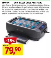 Macom - SMO Eless Grill Anti Fumo Macom - SMO Eless Grill Anti Fumo