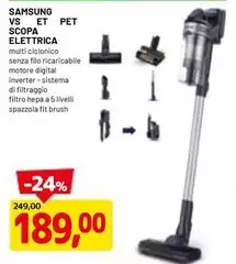 Samsung - Vs Et Pet Scopa Elettrica Samsung - Vs Et Pet Scopa Elettrica