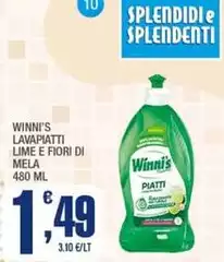 Winni's - Lavapiatti Lime E Fiori Di Mela