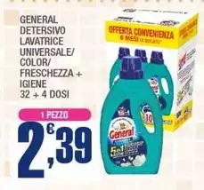 General - Detersivo Lavatrice Universale/ Color/ Freschezza + Igiene General - Detersivo Lavatrice Universale/ Color/ Freschezza + Igiene