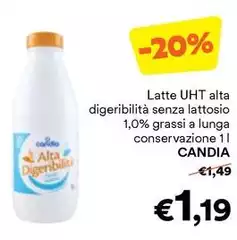 Candia - Latte UHT Alta Digeribilità Senza Lattosio Candia - Latte UHT Alta Digeribilità Senza Lattosio