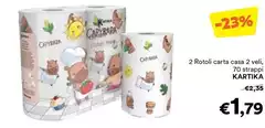 Casa - 2 Rotoli Carta  2 Veli, 7o Strappi