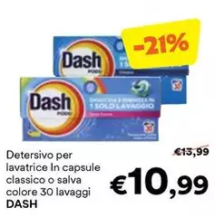 Dash - Detersivo Per Lavatrice In Capsule Classico O Salva Colore