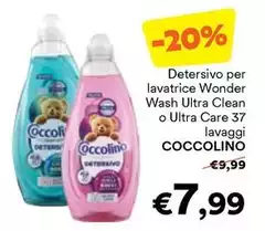 Coccolino - Detersivo Per Lavatrice Wonder Wash Ultra Clean O Ultra Care
