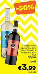 Piccini - Collezione Oro Vermentino IGT, Chianti Superiore O Riserva DOCG Piccini - Collezione Oro Vermentino IGT, Chianti Superiore O Riserva DOCG