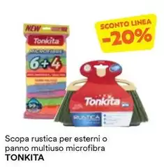 Tonkita - Scopa Rustica Per Esterni O Panno Multiuso Microfibra Tonkita - Scopa Rustica Per Esterni O Panno Multiuso Microfibra