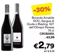 Crobara - Bonarda Amabile DOC, Sangue Di Giuda O Riesling IGT Dell'Oltrepo Pavese Crobara - Bonarda Amabile DOC, Sangue Di Giuda O Riesling IGT Dell'Oltrepo Pavese