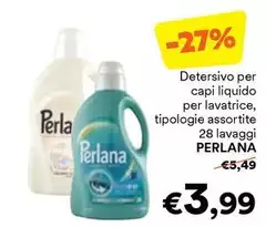 Perlana - Detersivo Per Capi Liquido Per Lavatrice, Tipologie Perlana - Detersivo Per Capi Liquido Per Lavatrice, Tipologie