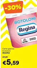 Regina - Carta Igienica 8 Rotoloni