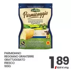 Parmareggio - Parmigiano Reggiano Granterre Grattuggiato Fresco