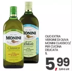 Monini - Olio Extra Vergine Di Oliva Classico/ Per Cucina Delicata