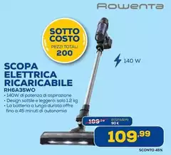 Rowenta - Scopa Elettrica Ricaricabile RH6A35WO