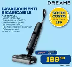 Dreame - Lavapavimenti Ricaricabile H12Pro Flex