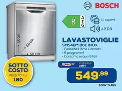 Bosch - Lavastoviglie SMS4EM106E INOX Bosch - Lavastoviglie SMS4EM106E INOX