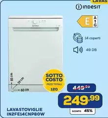Indesit - Lavastoviglie In2fe14cnp80w