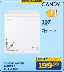 Candy - Congelatore A Pozzo Libera Installazione 137