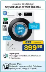 Samsung - Crystal Clean WW80FG5L32AE