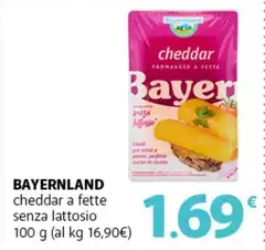 Bayernland - Cheddar A Fette Senza Lattosio Bayernland - Cheddar A Fette Senza Lattosio