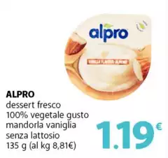Alpro - Dessert Fresco 100% Vegetale Gusto Mandorla Vaniglia Senza Lattosio Alpro - Dessert Fresco 100% Vegetale Gusto Mandorla Vaniglia Senza Lattosio