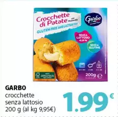 Garbo - Crocchette Senza Lattosio Garbo - Crocchette Senza Lattosio
