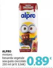 Alpro - Minions Bevanda Vegetale Soia Gusto Cioccolato Alpro - Minions Bevanda Vegetale Soia Gusto Cioccolato