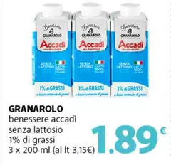 Granarolo - Benessere Accadi Senza Lattosio 1% Di Grassi