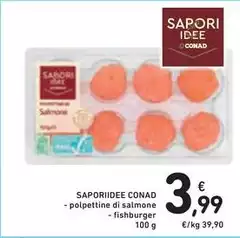 Conad - Saporiide Polpettine Di Salmone Conad - Saporiide Polpettine Di Salmone