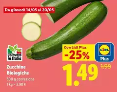 Zucchine Biologiche