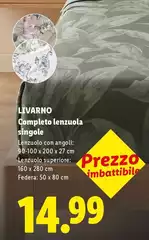 Livarno - Completo Lenzuola Single