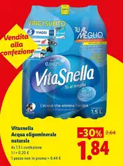 Vitasnella - Acqua Oligominerale Naturale Vitasnella - Acqua Oligominerale Naturale